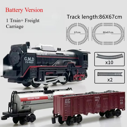 Classic Railway Freight Train Playset