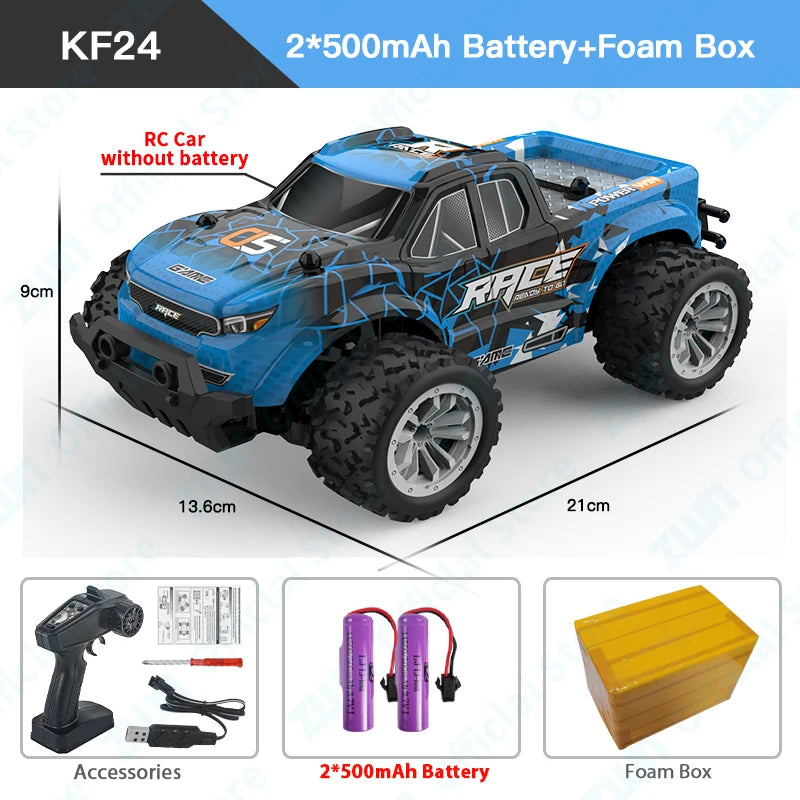 ZWN 1:16/1:20 2.4G Model RC Car With LED Light 2WD Off-road Remote Control