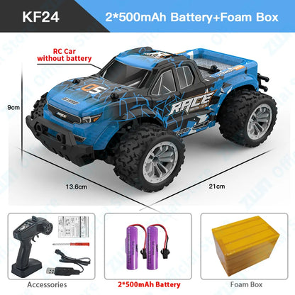 ZWN 1:16/1:20 2.4G Model RC Car With LED Light 2WD Off-road Remote Control