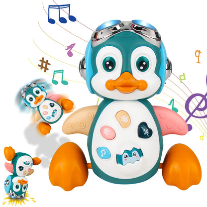 Kids Electronic Pet Toys Dancing Octopus&Duck Musical Penguin Baby Crawling Toys