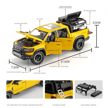 1:32 Dodge RAM 1000 TRX Mammoth Picku Alloy Car Model Sound And Light
