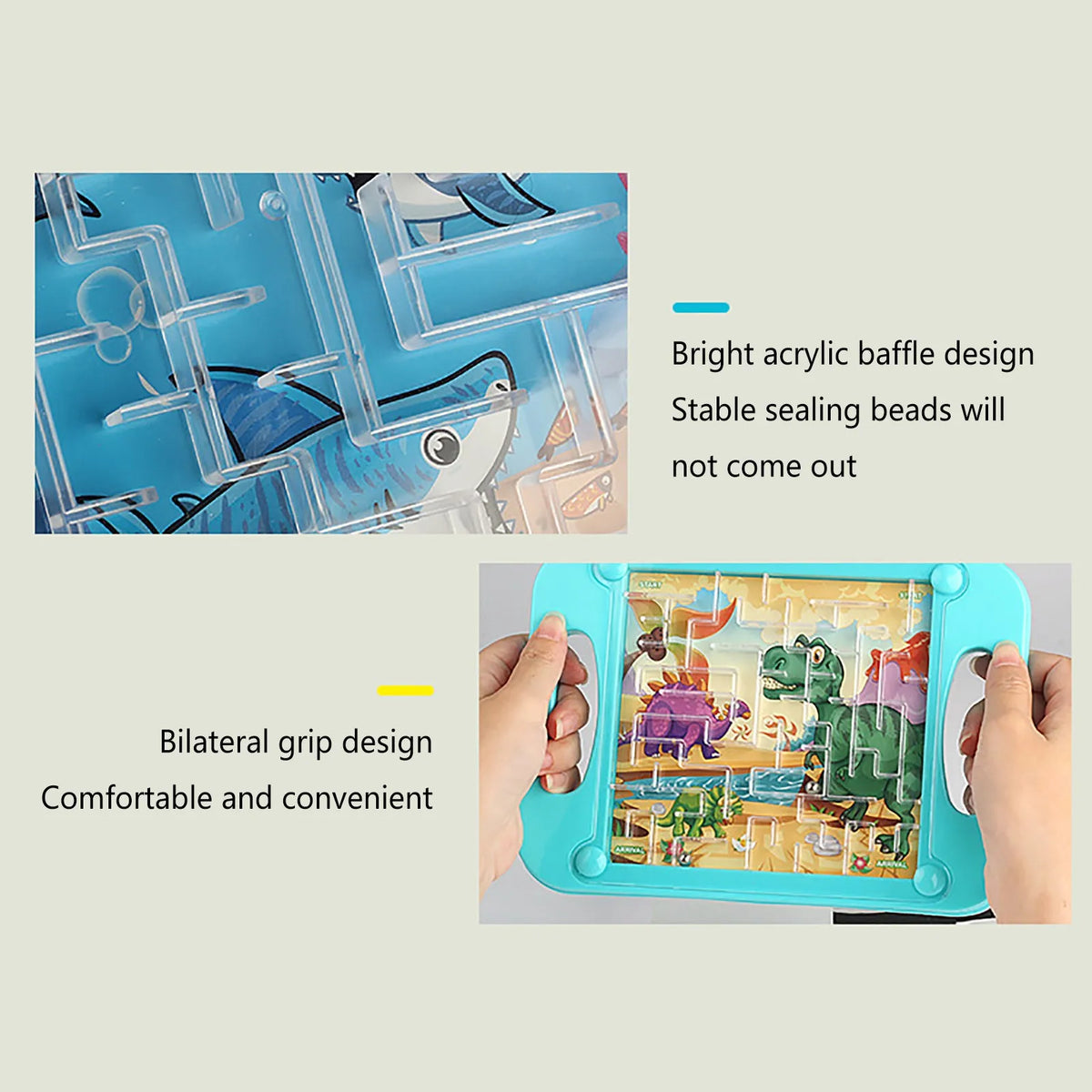 3D Maze Ball Kids Balance Gravity Memory Sequential Puzzle Montessori Early Education