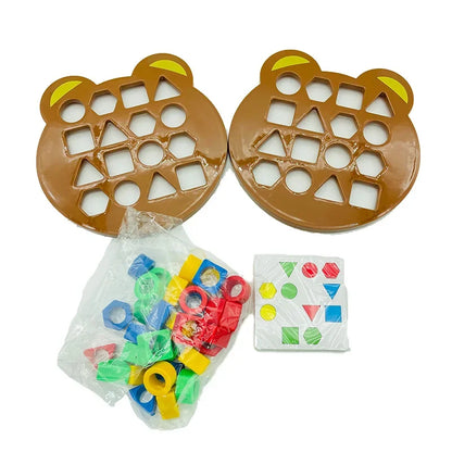Children Matching Puzzle Toys Colors Geometric Shape Jigsaw Board Games Early Educational