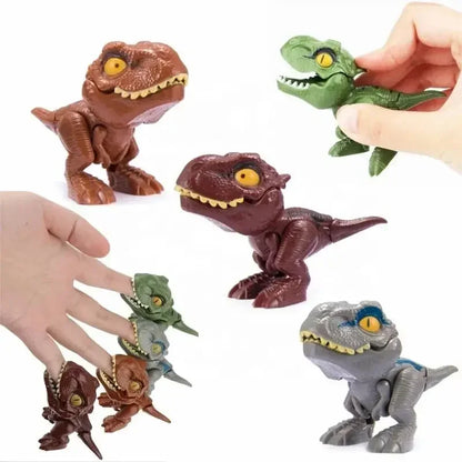 20-5PCs Funny Finger Biting Dinosaur Tyrannosaurus Model Toys for Kids