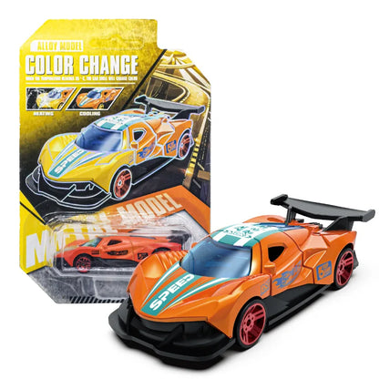 1:64 Color Change Alloy Car Toys for Kids Temperature Sensing Inertial Pull Back