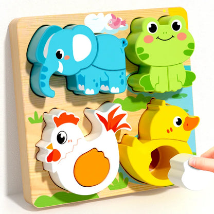 Montessori Toy Wooden Building Blocks Early Learning Educational Toys