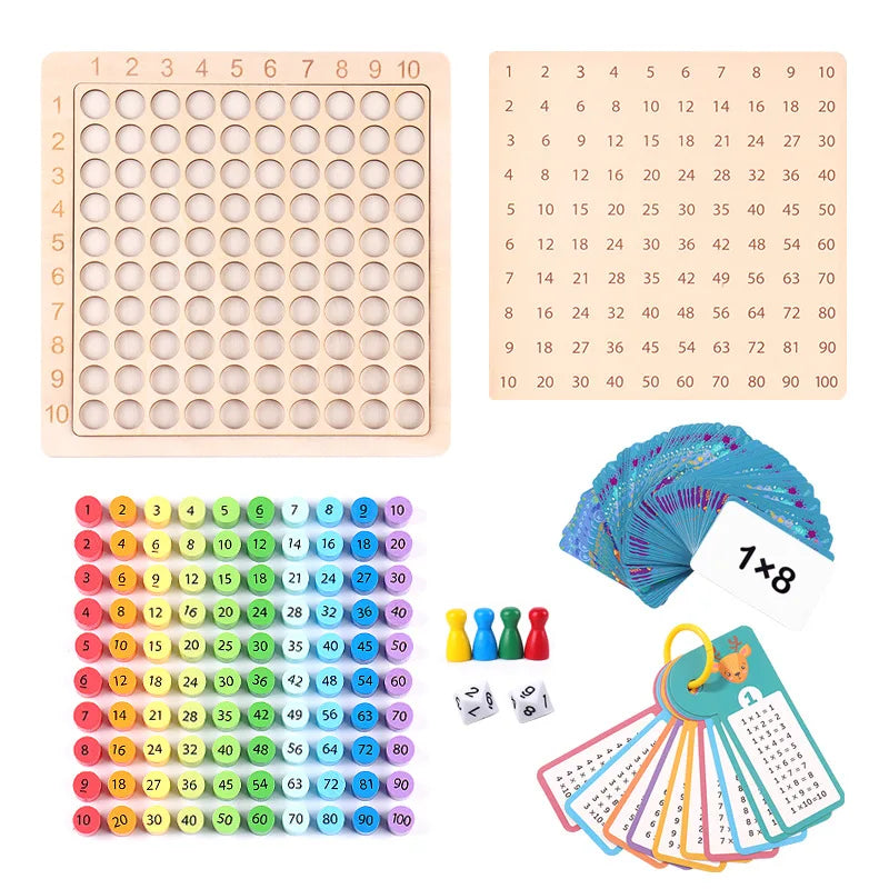 Montessori Educational Wooden Toys Children Baby Math Toys
