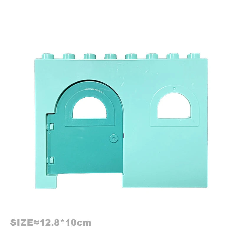 Big Particles Building Blocks House Parts Accessory Window Wall Roof
