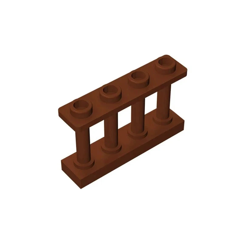 100pcs 15332 DIY Building Blocks 1x4 Railing Thick Figure