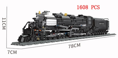 City Train Set Steam Bullet Vehicle Cargo Railway Station