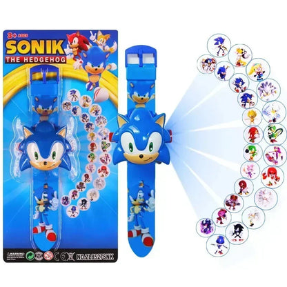 Game Hedgehog Cartoon 24 Styles 3D Projection Watch Sonic Action