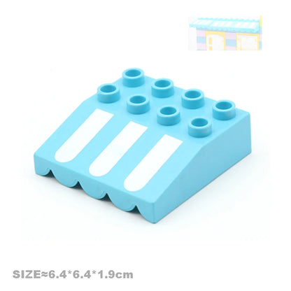 Big Particles Building Blocks House Parts Accessory Window Wall Roof