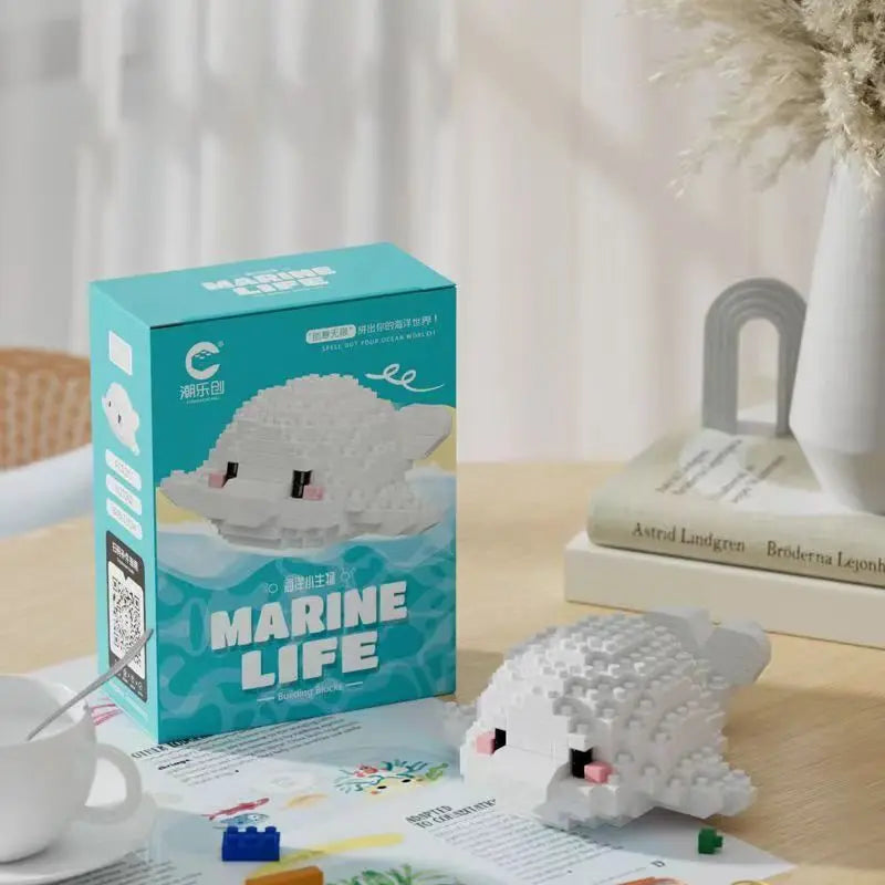 Creative Marine Life Mini Building Blocks Children's Marine Animal Model