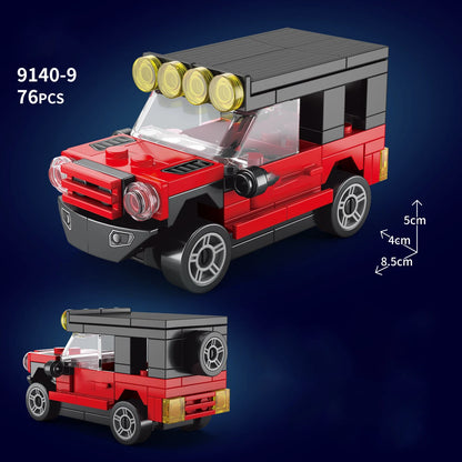 City Speed Racing MOC Car Sports Building Blocks Bricks Classic