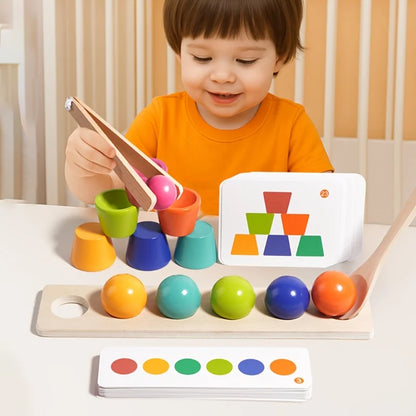 Color Ball Stacking Cup Building Block Toy, Children's Educational Cognitive