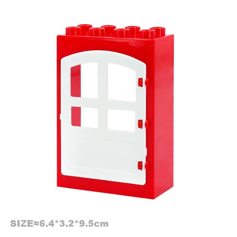 Big Particles Building Blocks House Parts Accessory Window Wall Roof