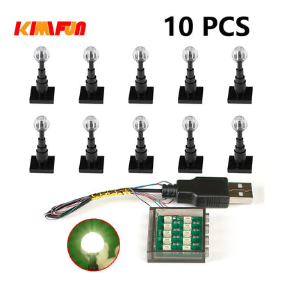 10PCS 0.8mm Pin RGB LED For LEGO Building Blocks