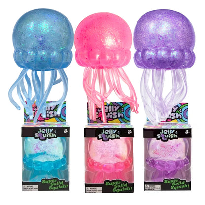 Glitter Octopus Squishy Glitter Jellyfish Squishy with Box Dumplings