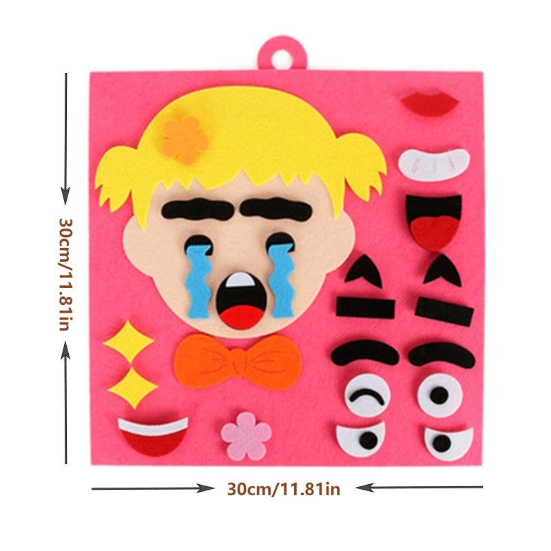 30cm/11.8in Change Face 3D Puzzle Funny Game Children Montessori Learning Educational Toys