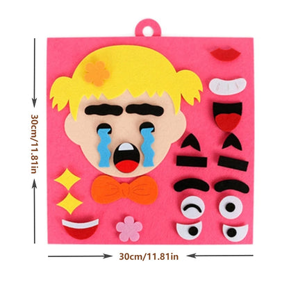 30cm/11.8in Change Face 3D Puzzle Funny Game Children Montessori Learning Educational Toys