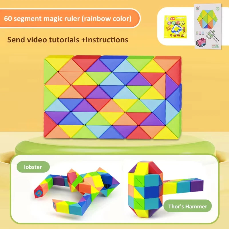 3D Puzzle Fidget Toys Transformable Cube Kid Education Toys