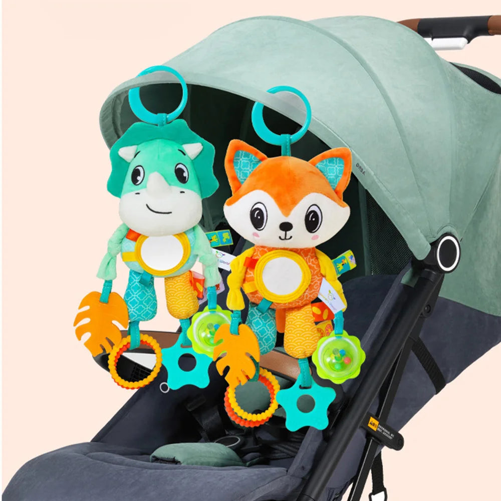 Baby Car Seat Toys Baby Hanging Toys Stroller Crib Gym or CarSeat with Teether