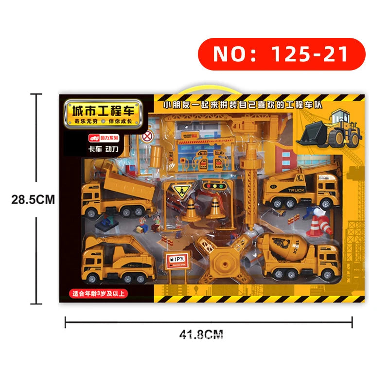 Engineering Vehicle Toys Plastic Construction Excavator Tractor