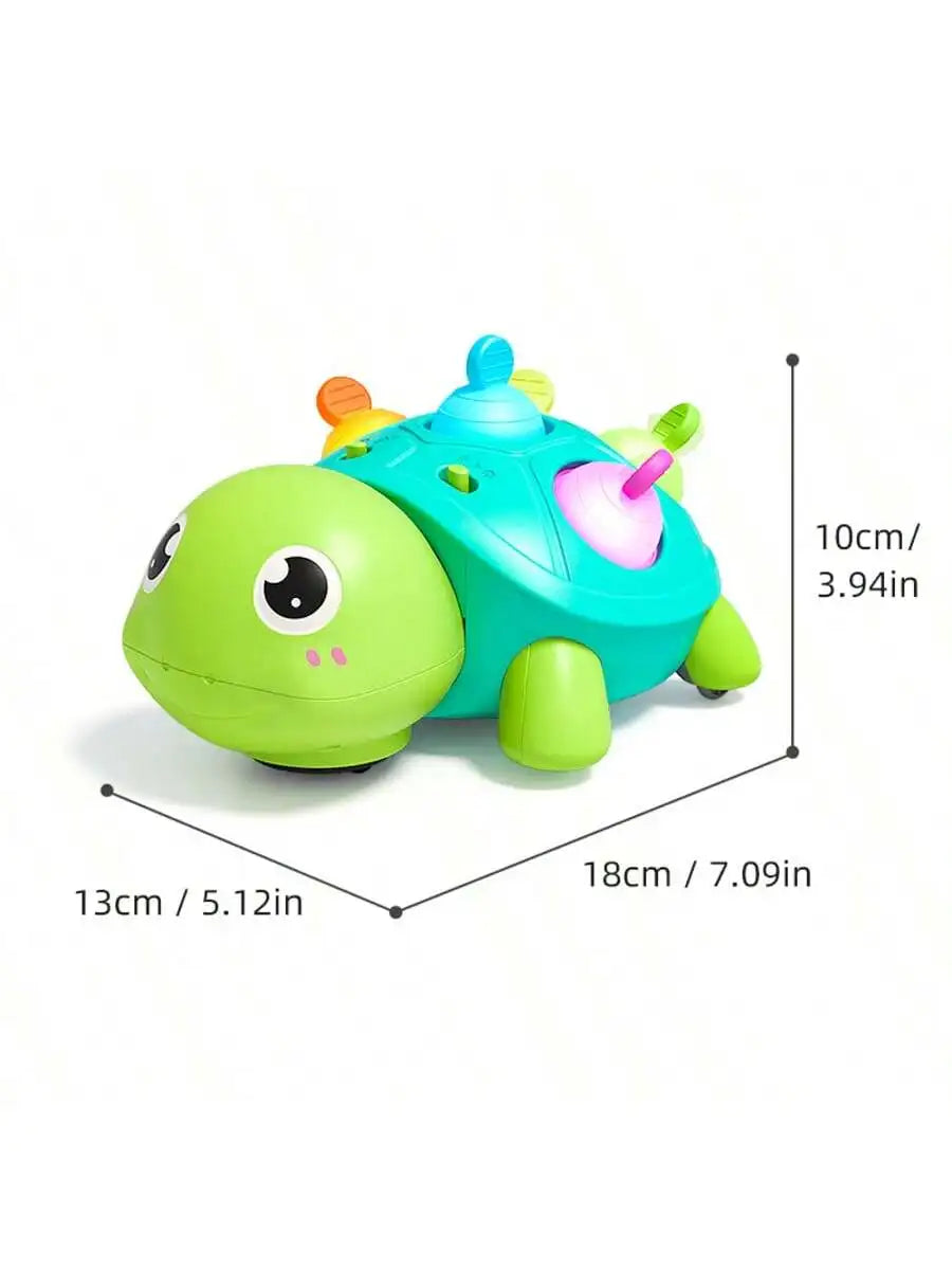 Baby Crawling Toy with Sound and Light Turtle, Baby Learning