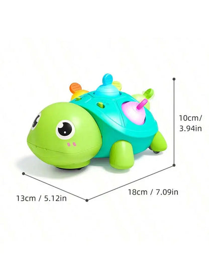 Baby Crawling Toy with Sound and Light Turtle, Baby Learning
