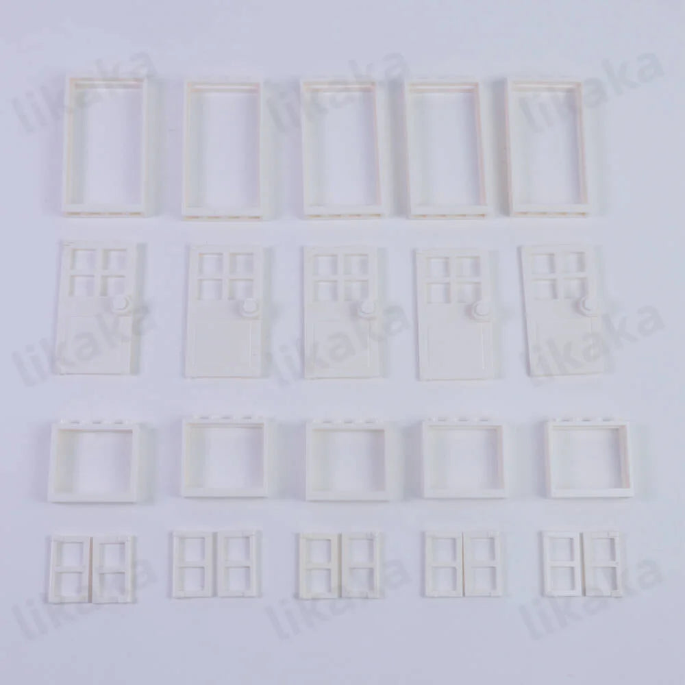MOC City Friends House Door Window Set Building Blocks Toys