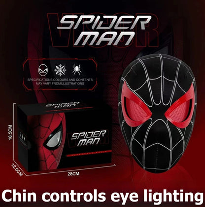 In Stock Miles Spider-Man 1:1 Scale Electronic Mask With Moving Glowing Eyes
