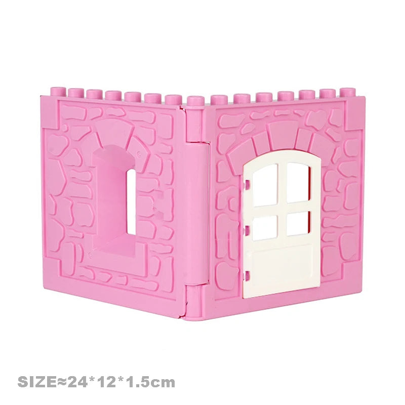 Big Particles Building Blocks House Parts Accessory Window Wall Roof