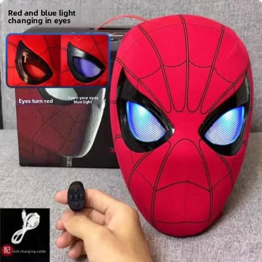 In Stock Miles Spider-Man 1:1 Scale Electronic Mask With Moving Glowing Eyes