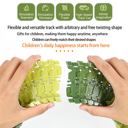 Children Electric Track Toy Car Dinosaur Car Kids