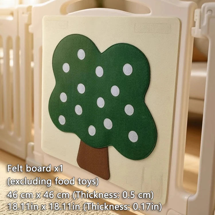 Baby Felt Board Play Food Toys Wall Sticker Fruits Vegetables
