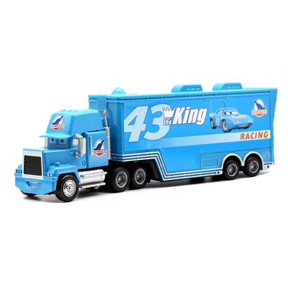 Pixar Cars Lightning McQueen Storm Jackson Mack Container Truck