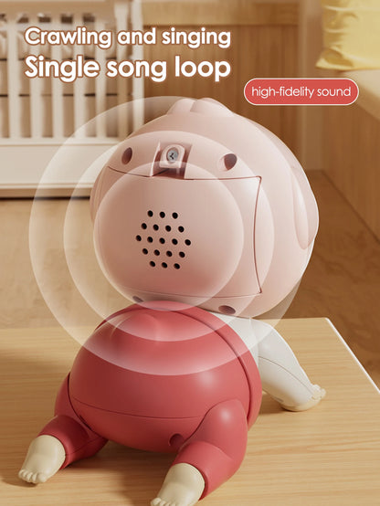 1Pcs Crawling Doll with Music Baby Toys,