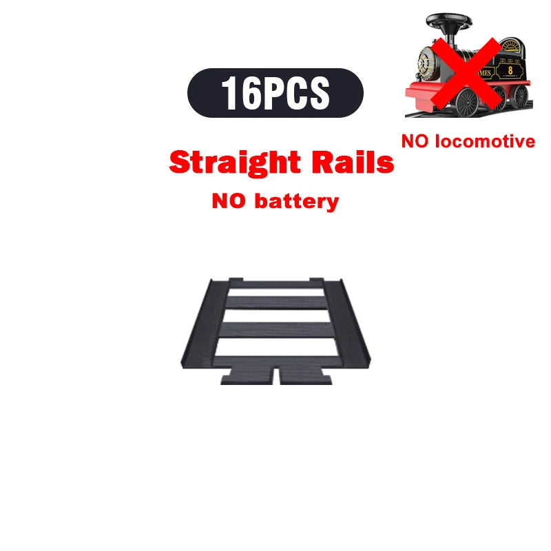 Electric Train Kids Riding Toy Ailway Can Carry Train Rail Car Train