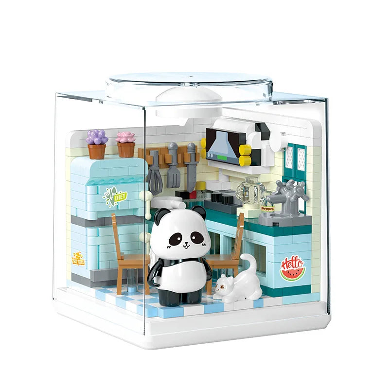 Fun Panda House Street View Series Hand-Assembled