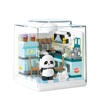 Fun Panda House Street View Series Hand-Assembled