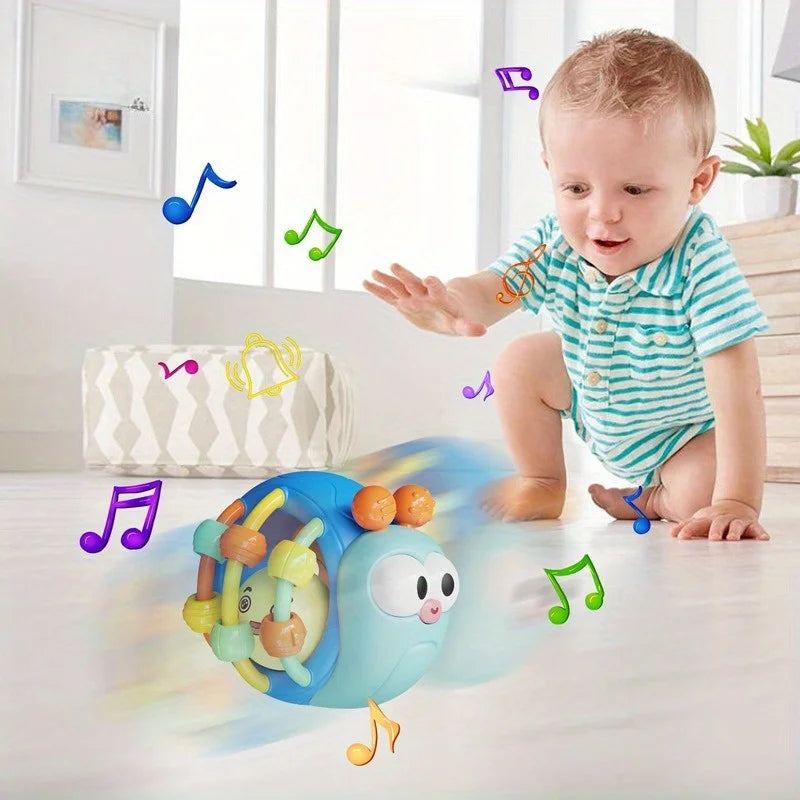 Hand-Held Baby Rattle Puzzle Early Education Snail Rattle Plastic Ball