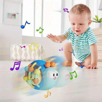 Hand-Held Baby Rattle Puzzle Early Education Snail Rattle Plastic Ball