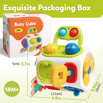 Cube Toys for Toddler Sensory Activities Busy Board Early Educational Learning