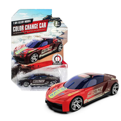 1:64 Color Change Alloy Car Toys for Kids Temperature Sensing Inertial Pull Back