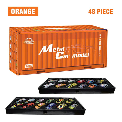 Alloy Pull Back Cars Kids Mini Metal Vehicles Toy Set