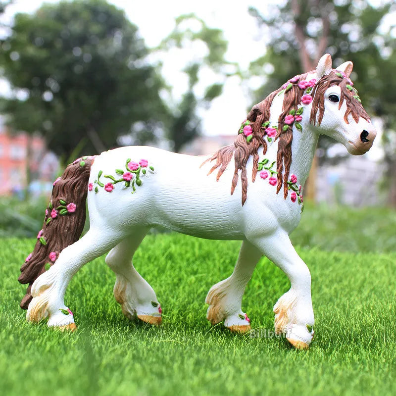 DIY Horse Race Model Horseman Farm Animal Figurines