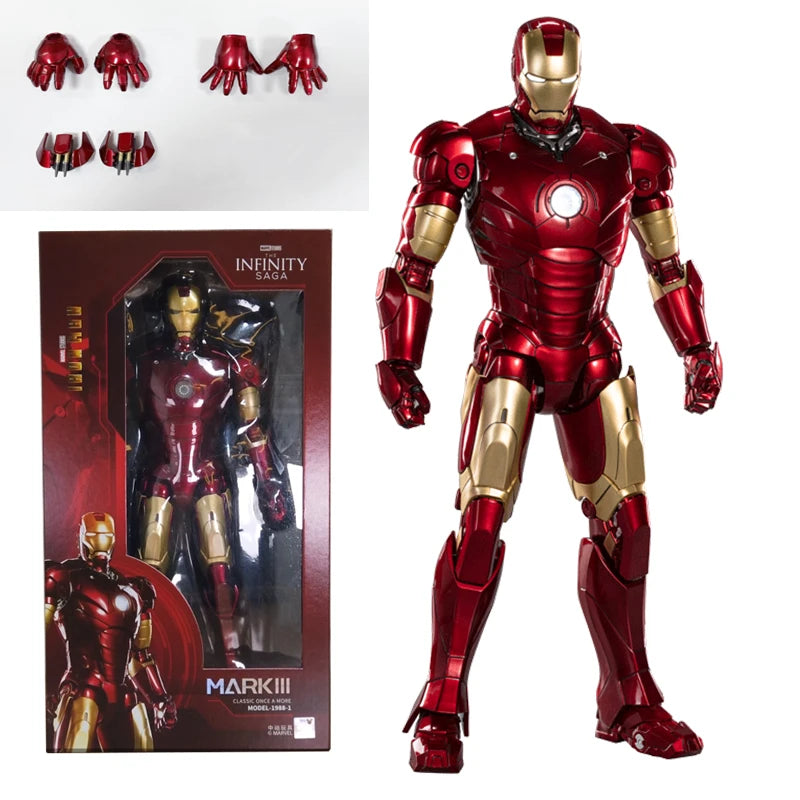 ZDTDS Original 1/5 36CM Iron Man MK50 MK3 LED lighting