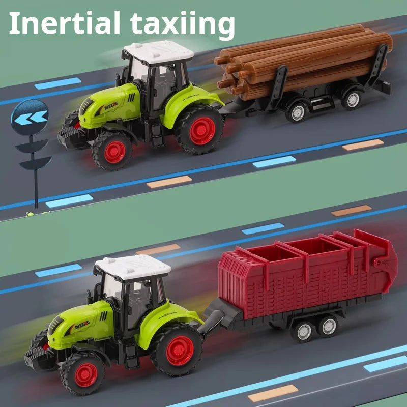 1pcs Simulation Farm Vehicles Mini Car Model Engineering Car
