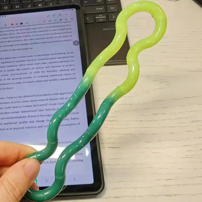 Temperature Change Rrainbow Deformable Rope Pressure Stress Relief Toys
