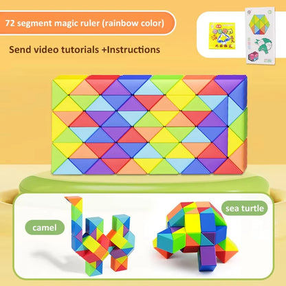 3D Puzzle Fidget Toys Transformable Cube Kid Education Toys